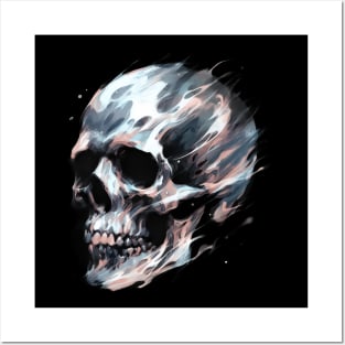 Skull marble Posters and Art